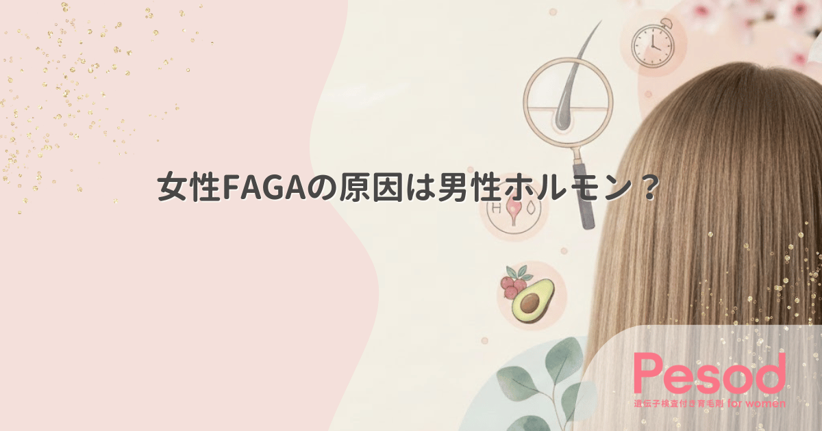 女性FAGAの原因は男性ホルモン?悪玉物質DHTがヘアサイクルを狂わせる仕組み